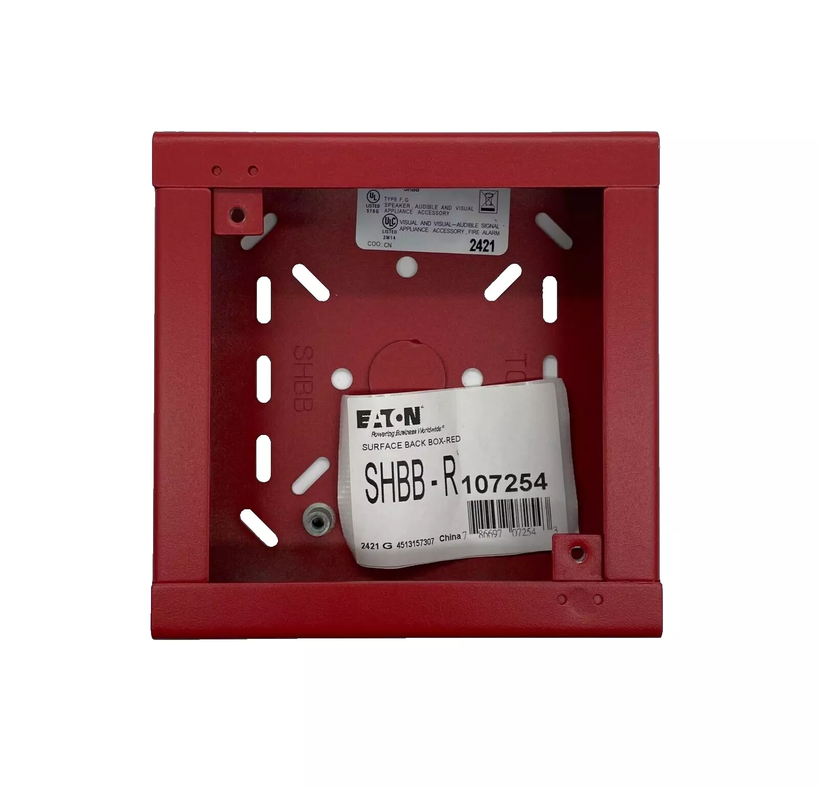 Wheelock SHBB-R, Wheelock (SHBB-R) Backbox,surface for ns/as/rss,rd