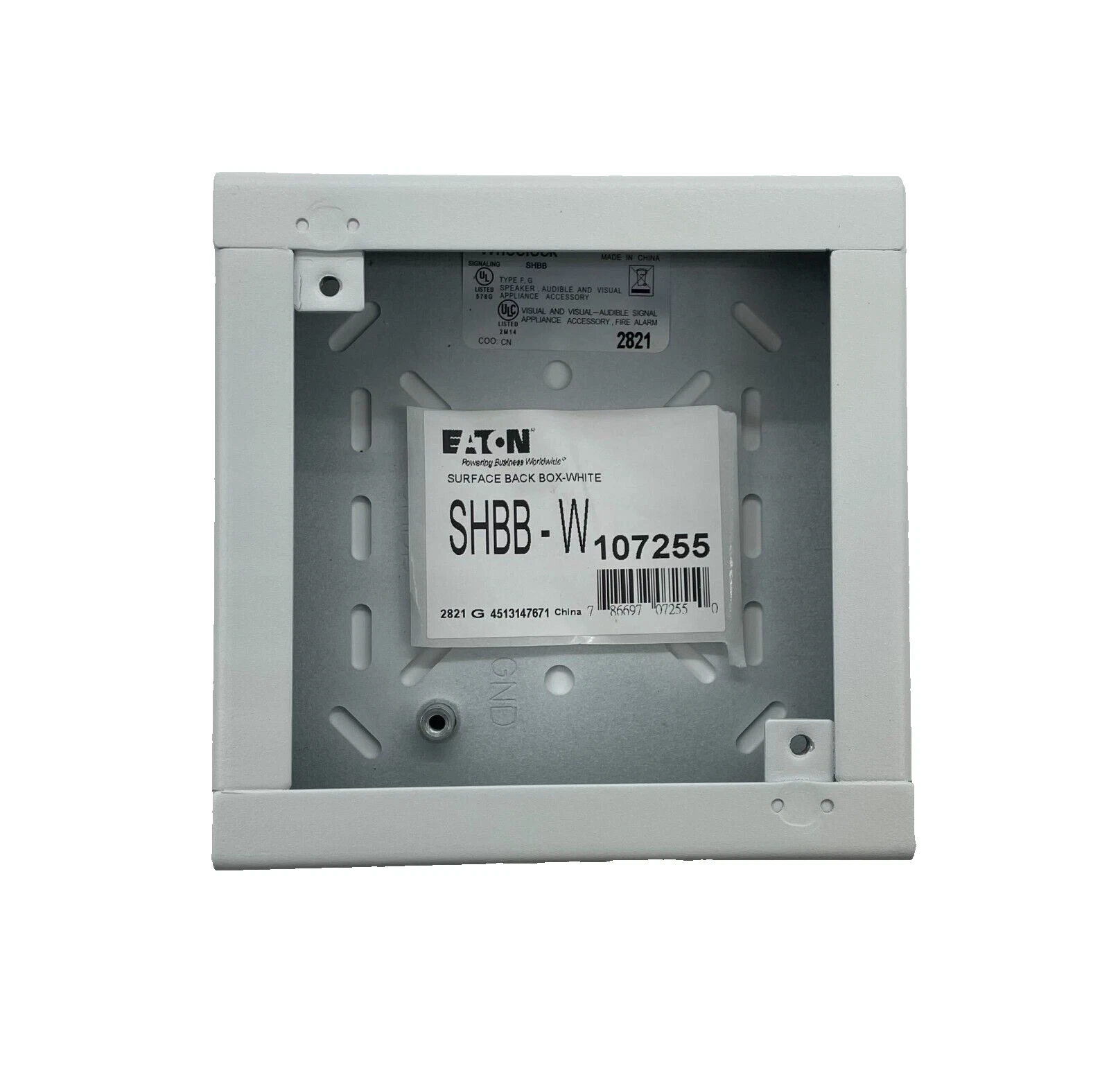 Wheelock SHBB-W, Wheelock (SHBB-W) Backbox, surface for ns/as/rss, rd