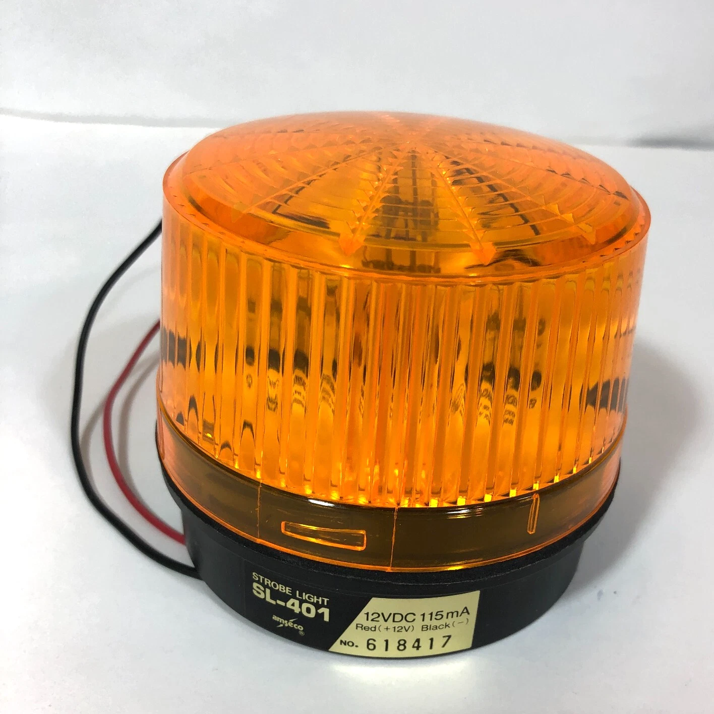 Potter Electric Signal SL-401-A, Potter Electric Signal (SL-401-A) 12vdc strobe amber lens