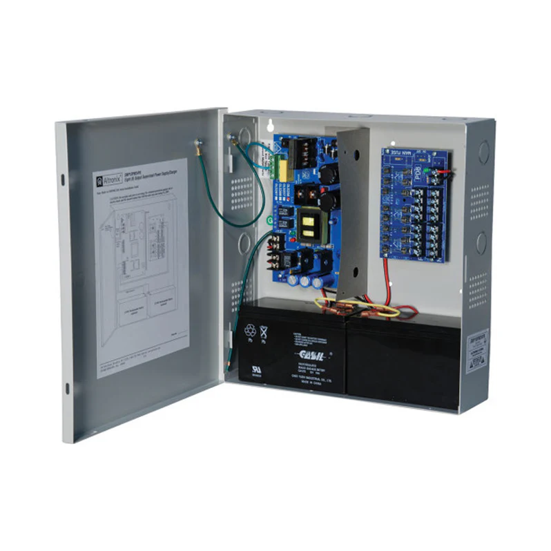 Altronix SMP10PM24P8, Altronix (SMP10PM24P8) 24vdc 10a,8 fuse out cab ps