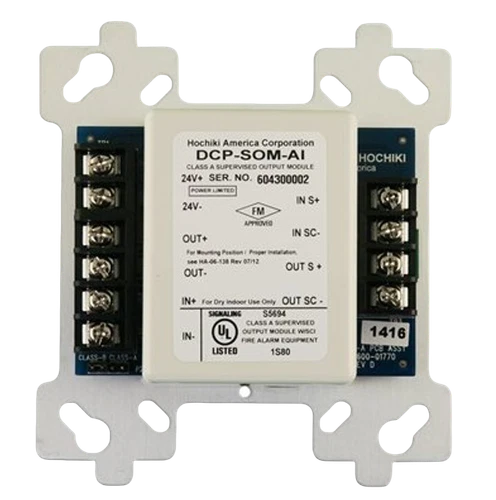 Hochiki SOM-AI, Hochiki (SOM-AI) Supervised output module 4″ class “a” / class “b”, w/ isolator