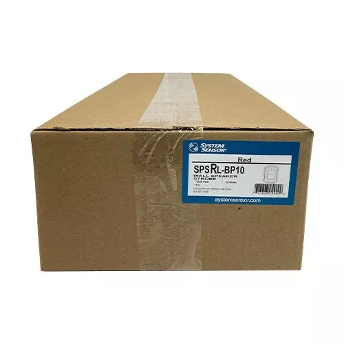 System Sensor SPSRL-BP10, System Sensor (SPSRL-BP10) Speaker/strobe, wall, multi-candela 15, 30, 75, 95, 110, 135, 185 cd, red – bulk pack of 10 units