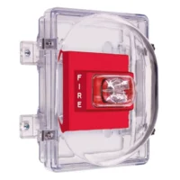 STI (STI-13020FR) Universal stopper dome cover w/fl mt, horn, red housing, fire label