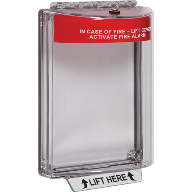 STI STI-13010FR, STI (STI-13010FR) Universal stopper dome cover w/fl mt, red housing, fire label