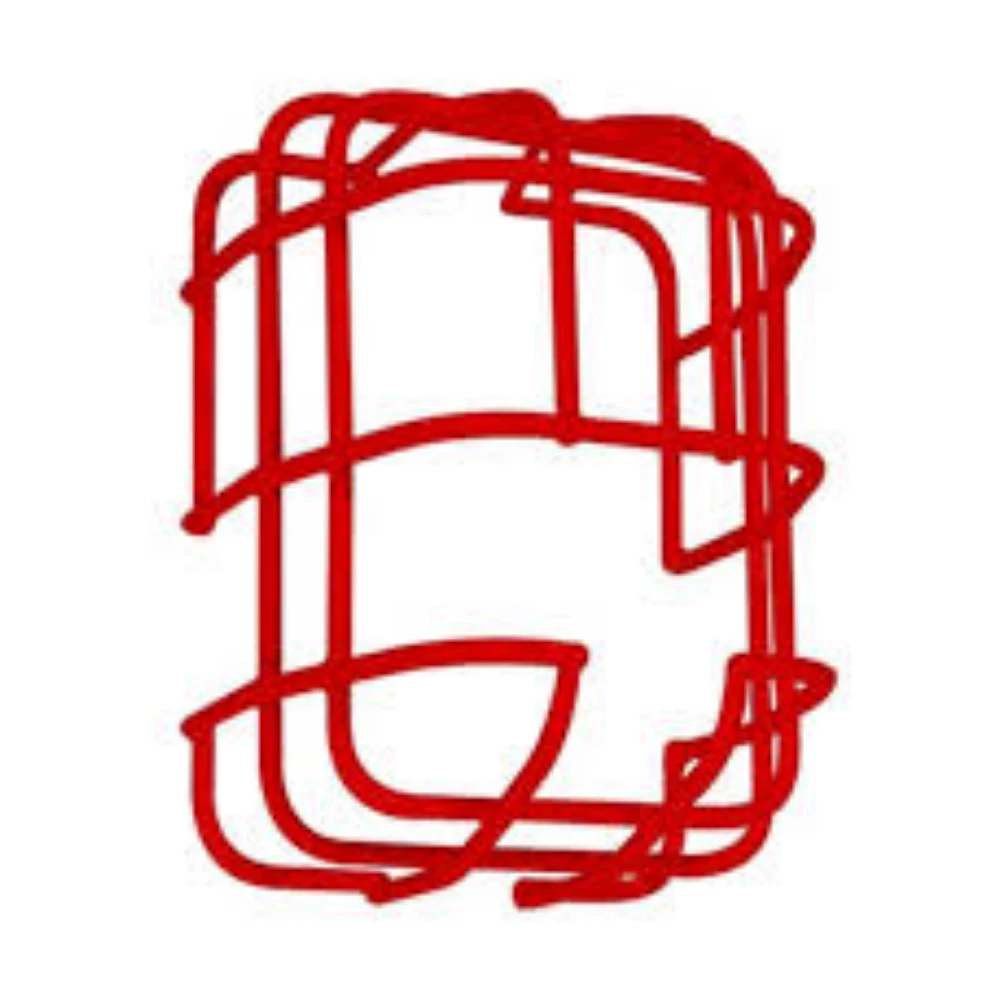 strobe wire guard, STI (STI-9763-R) Strobe wire guard, compact wall mount, surface, red