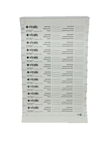 Vesda VSP-950, Vesda (VSP-950) Test point pipe labels. enter quantity in number of pieces required for project. sold by sheet with quantity of 12 per sheet. price shown per sheet.