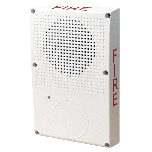 Edwards WG4WF-H, Edwards (WG4WF-H) Outdoor rated wall/ceiling horn only, white w/fire marking. note: model 449 electrical box required for waterproof applications.