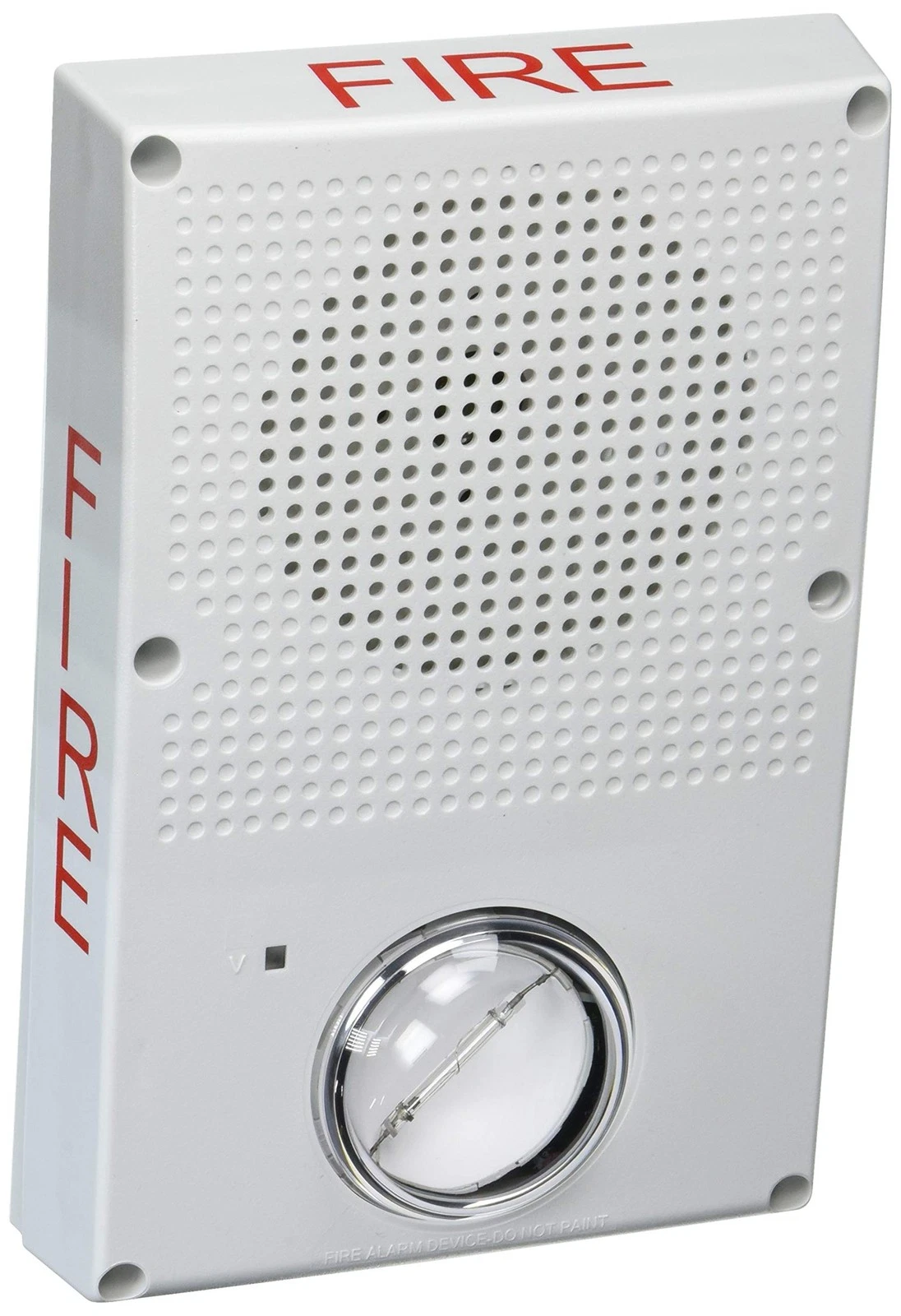 Edwards WG4WF-HVMC, Edwards (WG4WF-HVMC) <p>outdoor rated wall/ceiling horn/strobe, white w/fire marking, standard output strobe, clear lens.</p>