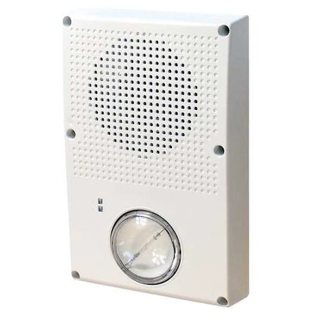Edwards WG4WN-SVMC, Edwards (WG4WN-SVMC) Outdoor rated wall/ceiling speaker/strobe (25/70v) ; multi-lap; white w/o marking; 15/29/70/87 cd; clear lens
