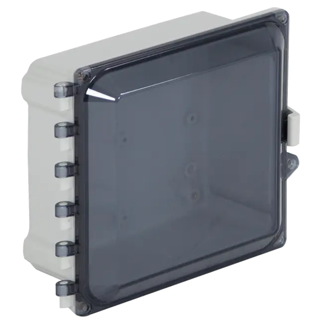 STI EP0808605-T, STI (EP080805-T) Polycarbonate Enclosure, 8 x 8 x 5, Tinted