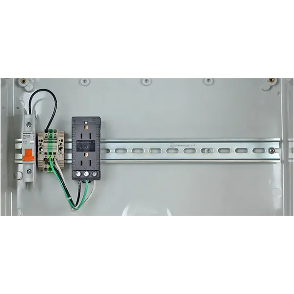 ep141207-o4, STI (EP141207-O4) Polycarbonate Enclosure, 14 x 12x 7, Opaque w/ Power Distribution Strip