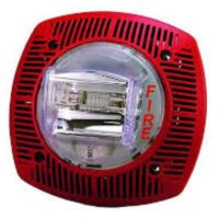 GENTEX (WSSPK24-15/75WR) Outdoor Speaker/Strobe, 25 or 70.7 VRMS,