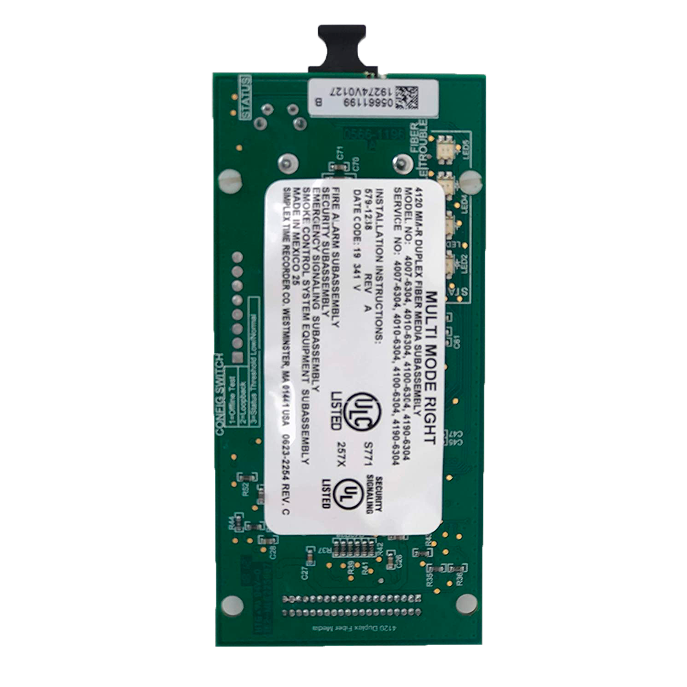 Simplex 4007-6304, SIMPLEX (4007-6304) 4120 Mm-R Duplex Fiber Media