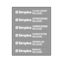 Simplex (4099-9802) Release stn label,simplex