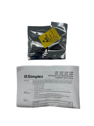 Simplex 4100-6302, SIMPLEX (4100-6302) 4120 Sm-R Duplex Fiber Media