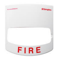 Simplex (4905-9993) V/o cover, white, truealert