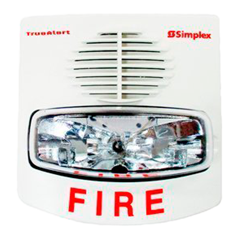Simplex 4906-9132, SIMPLEX (4906-9132) A/V M-C White STROBE Signal Weather Proo