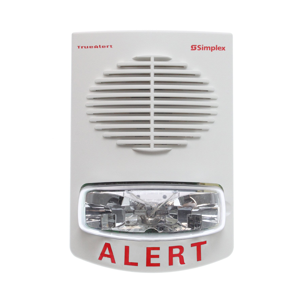 Simplex 4906-9158, SIMPLEX (4906-9158) S/V Mc Non-Addr Wht Ceil Alert