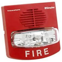 Simplex (49CMTV-WWF) Conven mtv wall white fire