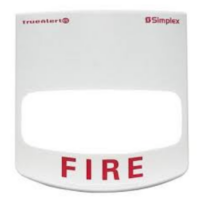 Simplex (49VOC-WWFIRE) Vo cover, white wall fire