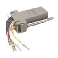 Gamewell (6100-0077) Game rj11 (6-pin) to db9 (9-pin female) (panel to computer) -