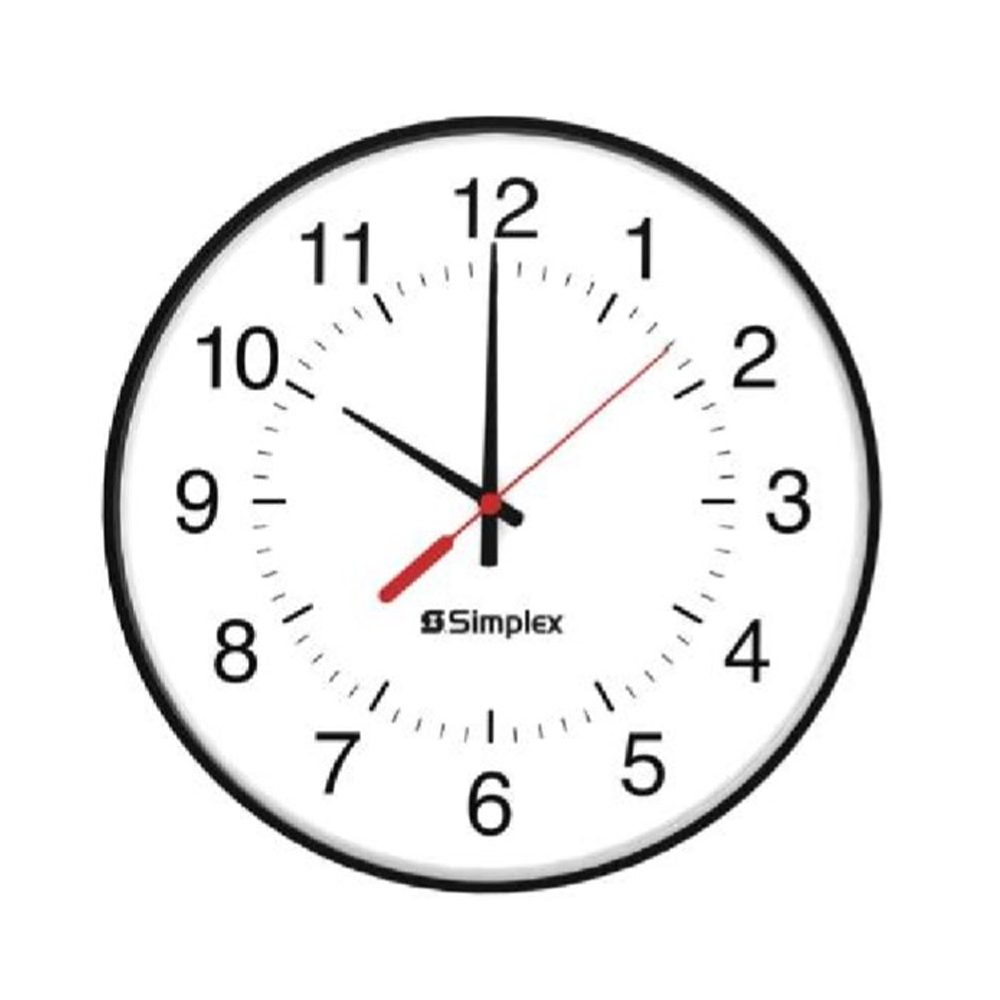 Simplex 6310-9122A, SIMPLEX (6310-9122A) 12″Round 3510 Hz 3Prong Clock