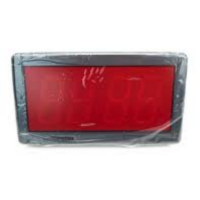 Simplex (6334-9135) 2.5" red led clk 230 vac