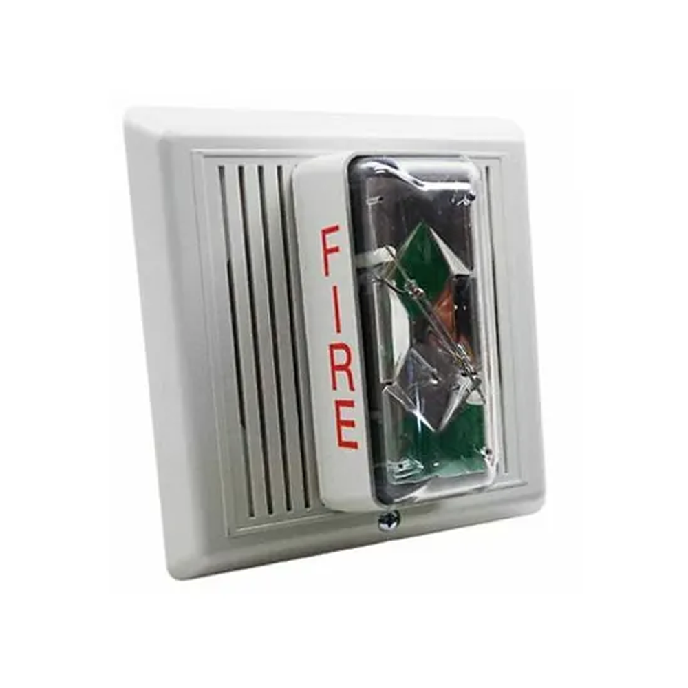 Edwards 757-3A-RS70W, Edwards (757-3A-RS70W) 30 cd re-entrant speaker/strobe – 70v, white. strobe: ul 1971 listed @ 30 cd, inchfire inch wall orientation