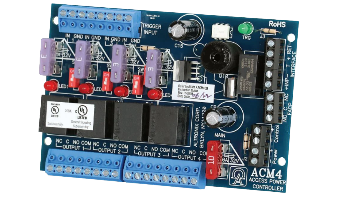 Altronix ACM4, ALTRONIX (ACM4) Acc Pwr Cntrlr Bd, 4Fused Trig
