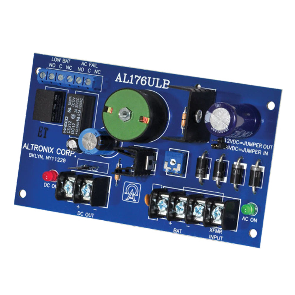 Altronix AL176ULB, ALTRONIX (AL176ULB) 12/24Vdc 1.75A Ul Ps/Cg Spv Bd