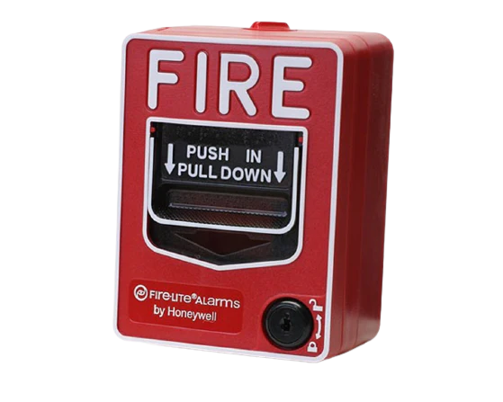 Fire-Lite BG-12LOB, FIRE-LITE (BG-12LOB) Dual Action Station, Red, Terminal Bloc