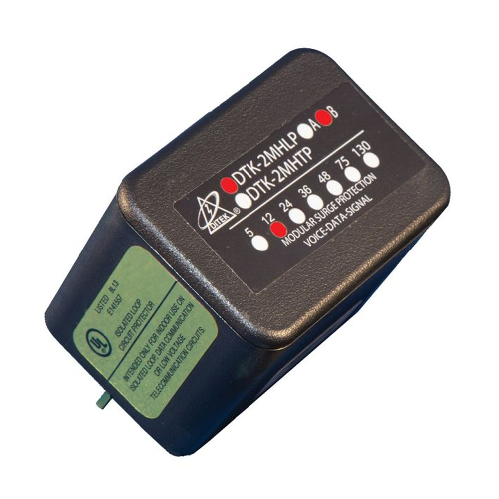 Ditek DTK-2MHLP12B, Ditek (DTK-2MHLP12B) 12v, 2 pair, hybrid field replaceable suppression module