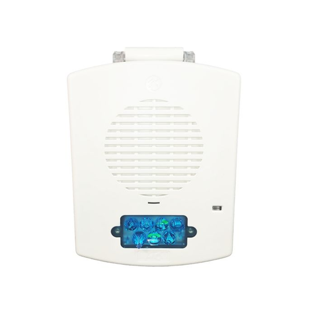 Wheelock EL4XMTSTB-NW, WHEELOCK (EL4XMTSTB-NW) Eluxa 4X – Multitone Strobe, Blue Lens