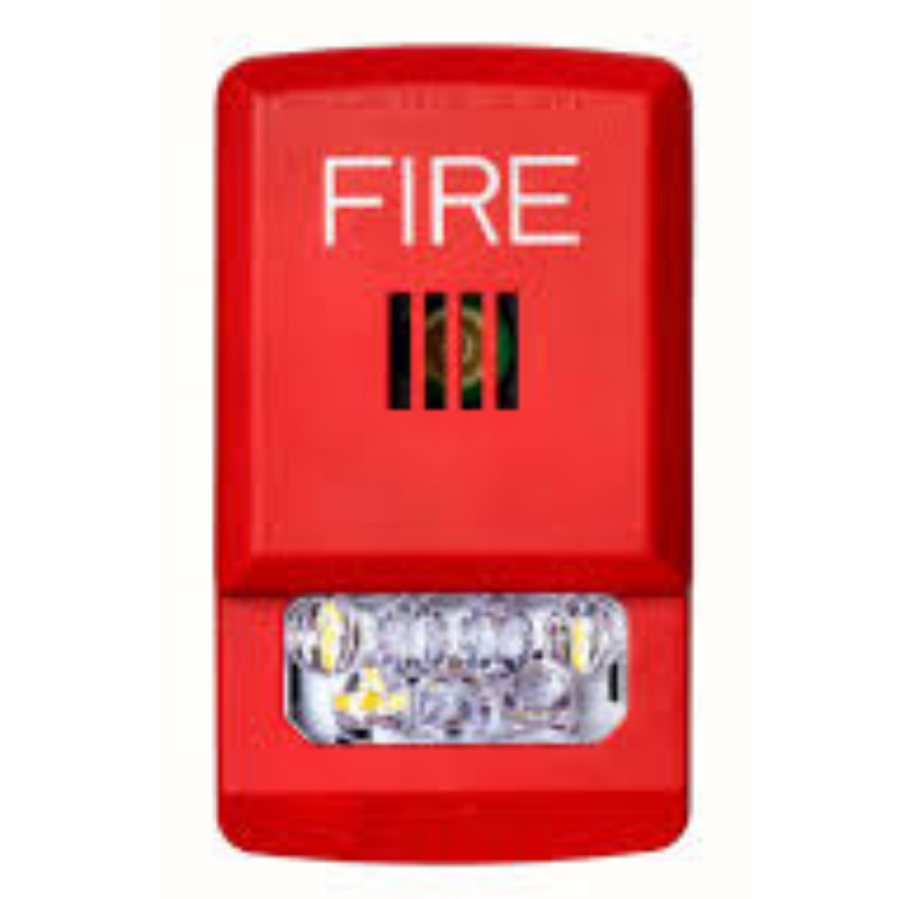 Wheelock ELHSR-A, WHEELOCK (ELHSR-A) Eluxa, Led Hn Str, Red, Wall, 24V, 15/30