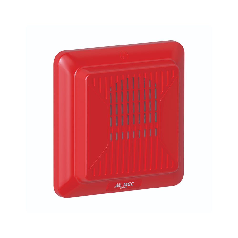 Mircom FH-400-LF-RR, MIRCOM (FH-400-LF-RR) Red Wall.Ceiling Mount Low Frequency Sou