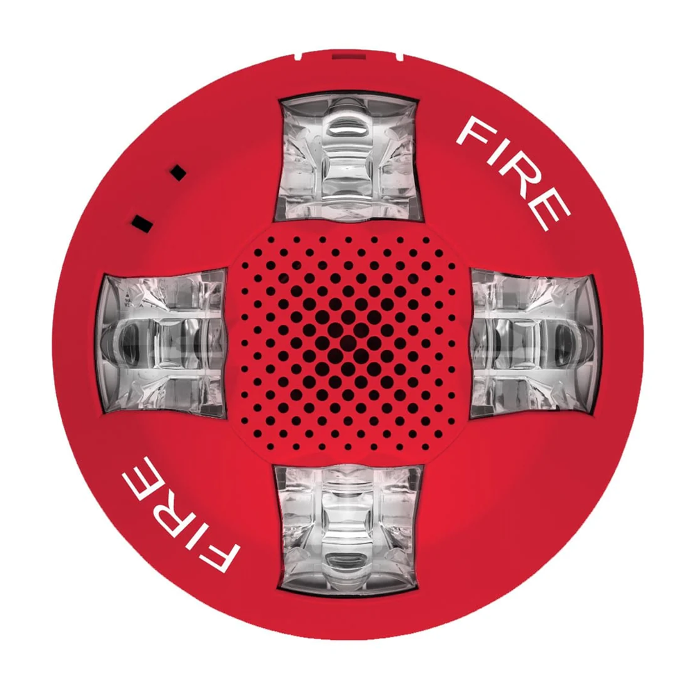 Edwards GCAVRF, EDWARDS (GCAVRF) Ceiling Horn/Strobe, 15-115cd, Red, FIRE
