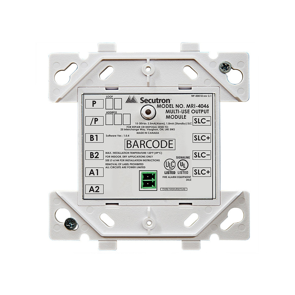 Secutron MRI-4046, SECUTRON (MRI-4046) Secutron 4000 Series Supervised Output M
