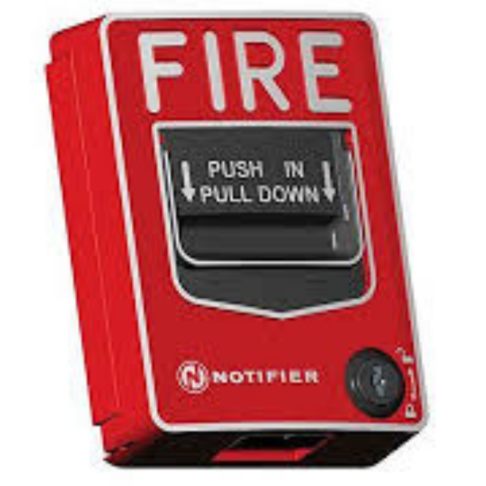 Notifier NBG-12, NOTIFIER (NBG-12) Dual Action Station, Red, Terminal Bloc