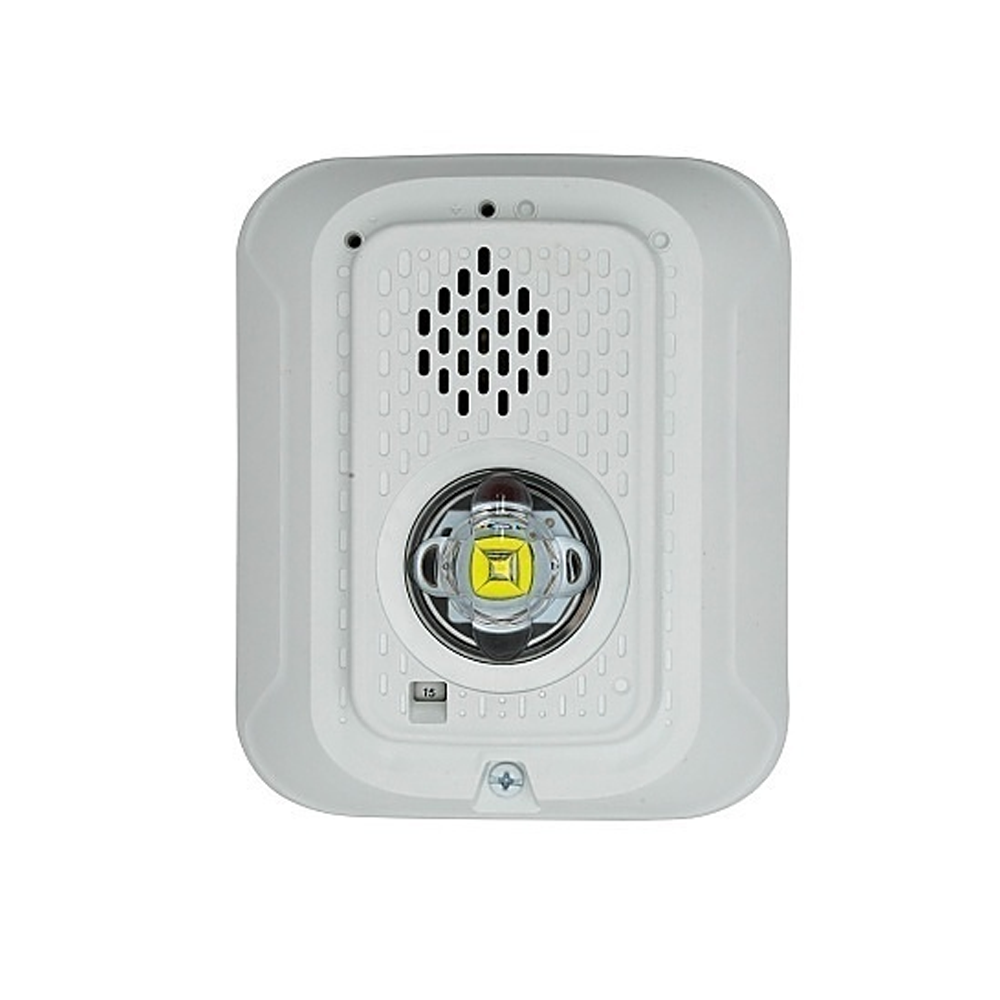 System Sensor P2WLED-P, SYSTEM SENSOR (P2WLED-P) Horn/Strobe (LED), Wall Mount, Clear Len
