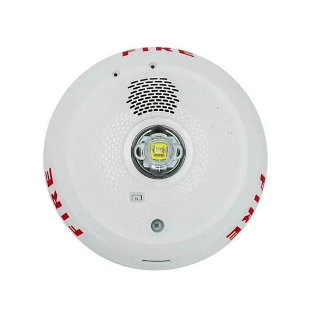 System Sensor PC2WLED, SYSTEM SENSOR (PC2WLED) Led Horn Strobe; Ceiling; White; Fire; 2