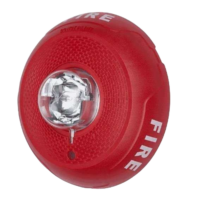 SYSTEM SENSOR (SCRLED) Led Strobe; Ceiling; Red; Fire; 2-Wire