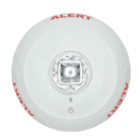 SYSTEM SENSOR (SCWLED-CLR-ALERT) Led Strobe; Ceiling; White; Alert; 2-Wir