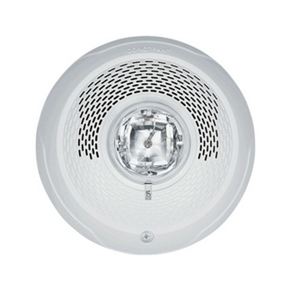System Sensor SPSCWLED-P, SYSTEM SENSOR (SPSCWLED-P) Speaker Strobe LED White, Ceiling, Plain