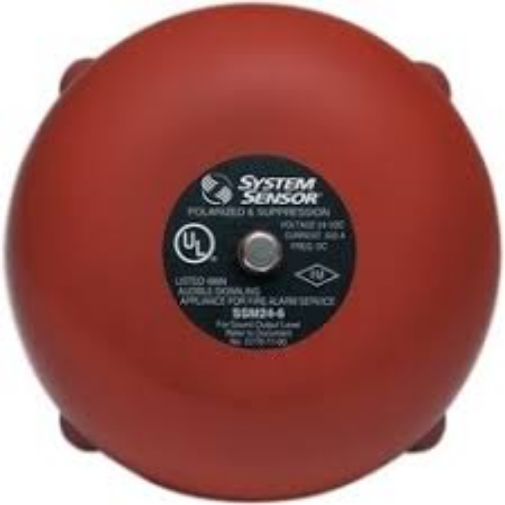 System Sensor SSM24-6, SYSTEM SENSOR (SSM24-6) 6 inch bell 24 volts DC