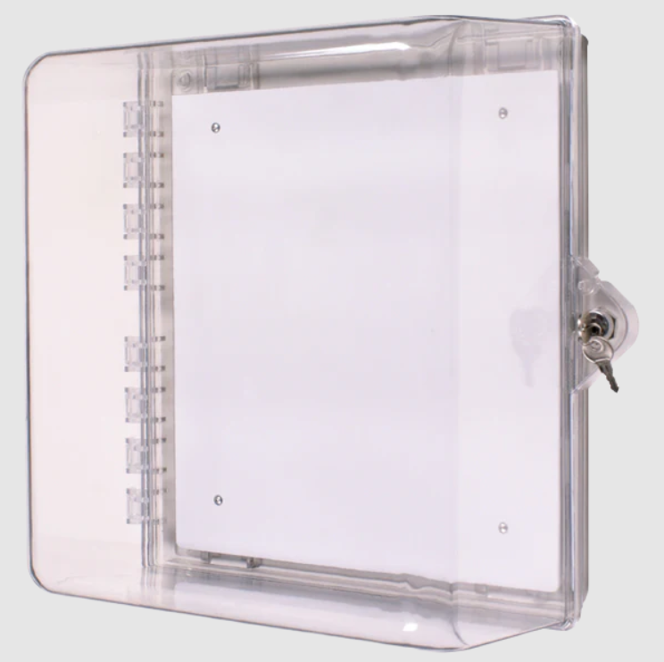 STI STI-7530, STI (STI-7530) Protective Cabinet w/backplate-Clear-Key
