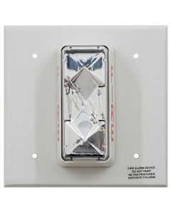 Edwards 405-8A-TW, Edwards (405-8A-TW) 110 cd synchronized strobe, 24 vdc, white. ul1971 listed @ 110 cd, inchfire inch wall orientation. meets sleeping area requirements.