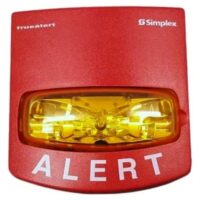 Simplex (4906-9108) Alert mc vo non-addr wall red - amber lens