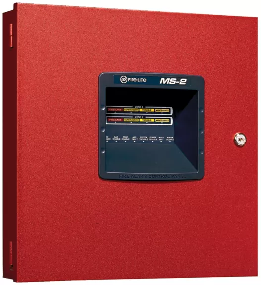 Fire-Lite MS-2-L8, FIRE-LITE (MS-2-L8) Fire Alarm Control Panel, 2-Zone, Class