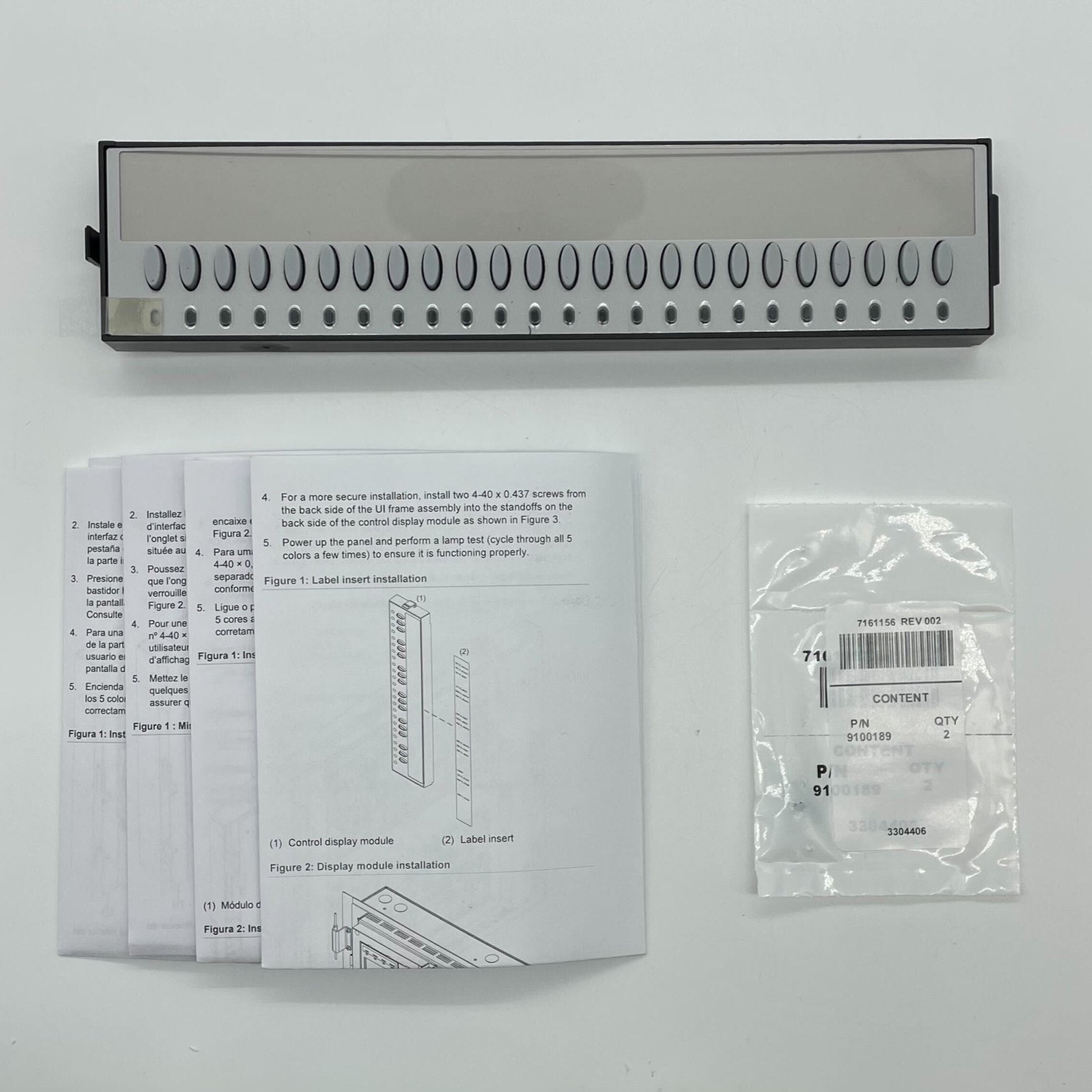 Edwards EDGE-24L24S, EDWARDS (EDGE-24L24S) Control Display Module 24 LED/24 Switch