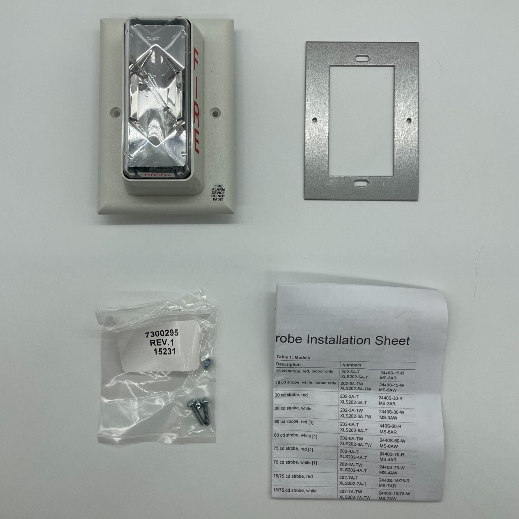 Edwards 202-8A-TW, EDWARDS (202-8A-TW) 110 cd Synchronized Strobe, White. Strob
